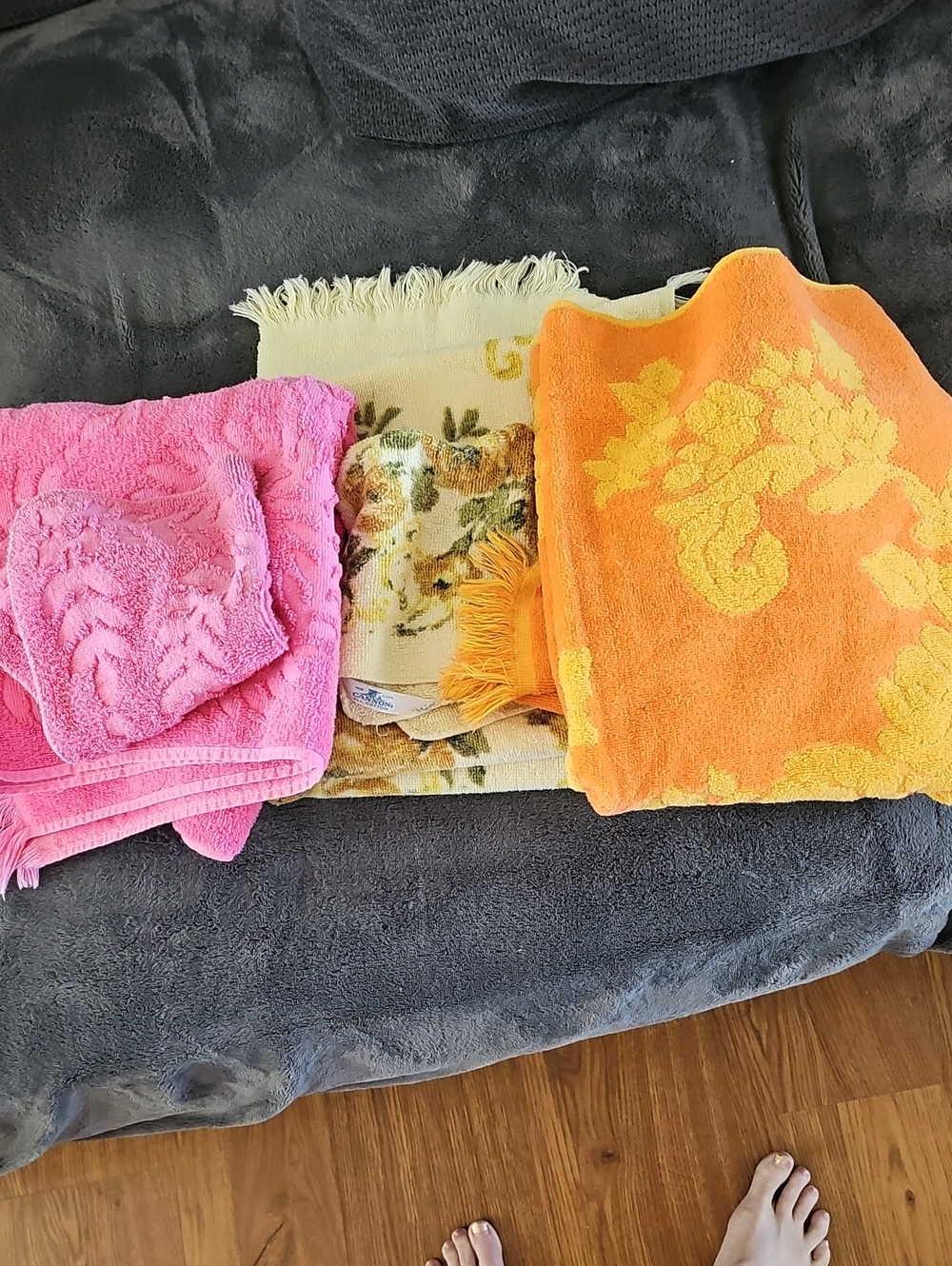 Vintage CANNON Towel AND washcloth Lot